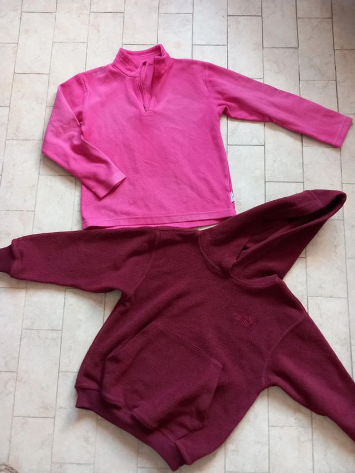 Lot de 2 polaires (8 ans)