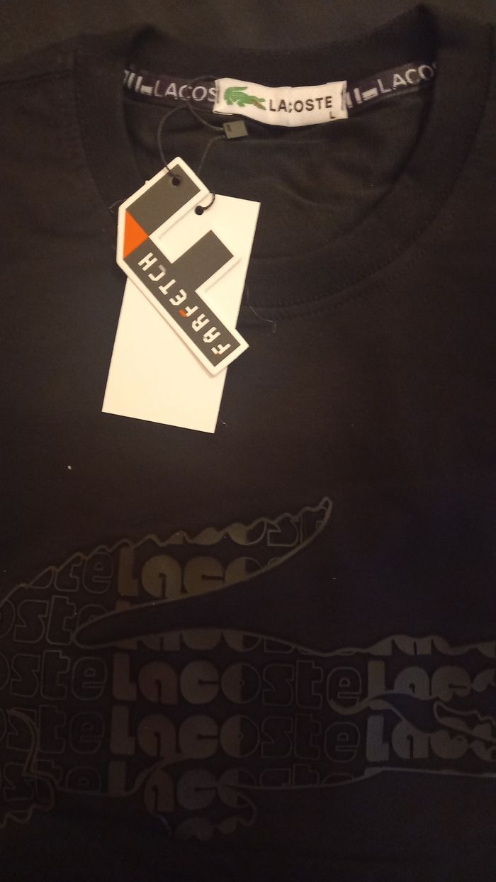 Sweat-shirt Lacoste neuf noir taille L - photo numéro 5