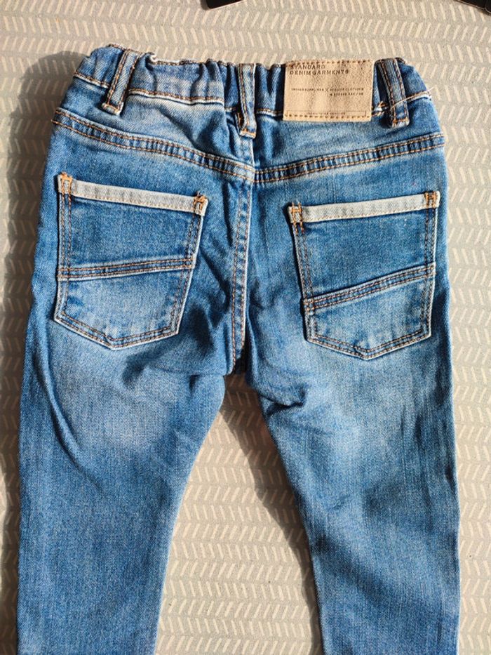 Pantalon jeans denim pour bébé garçon – Taille 9 mois - Marque : Zara - photo numéro 7