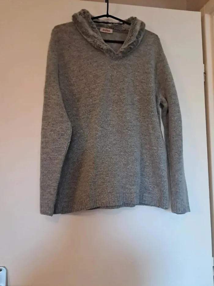 Pull gris Burton taille L - photo numéro 2