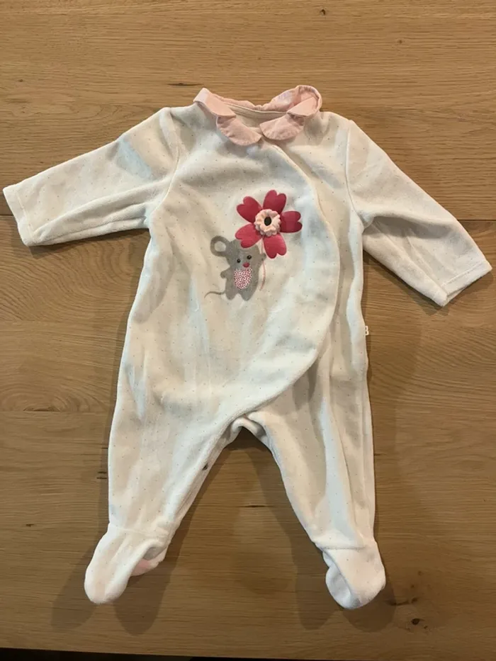 Lot 3 pyjamas filles - obaibi - 3 mois - photo numéro 6