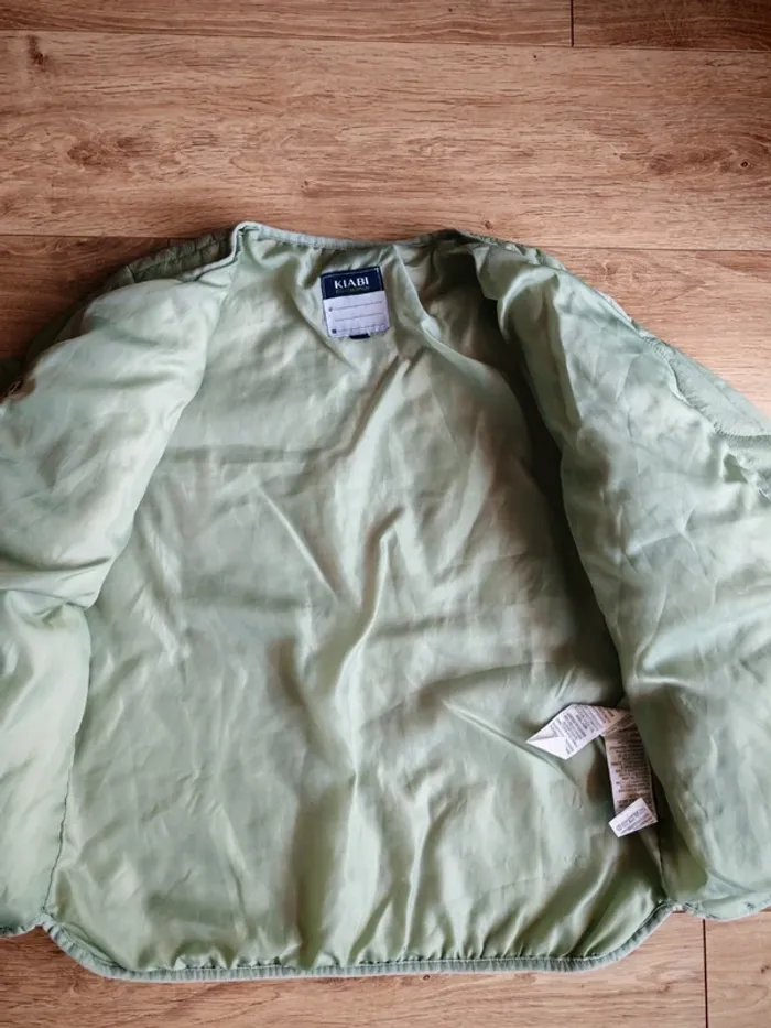 Manteau fille kiabi 12 ans vert pastel celadon - photo numéro 6