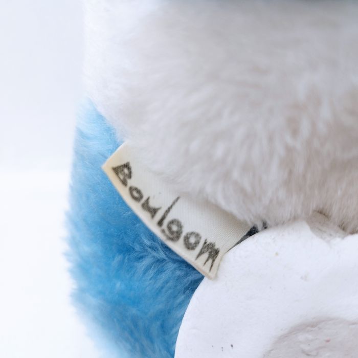 Peluche vintage lapin bleu et blanc Boulgom - photo numéro 4