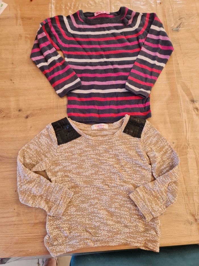 Lot de pull fin 4 ans