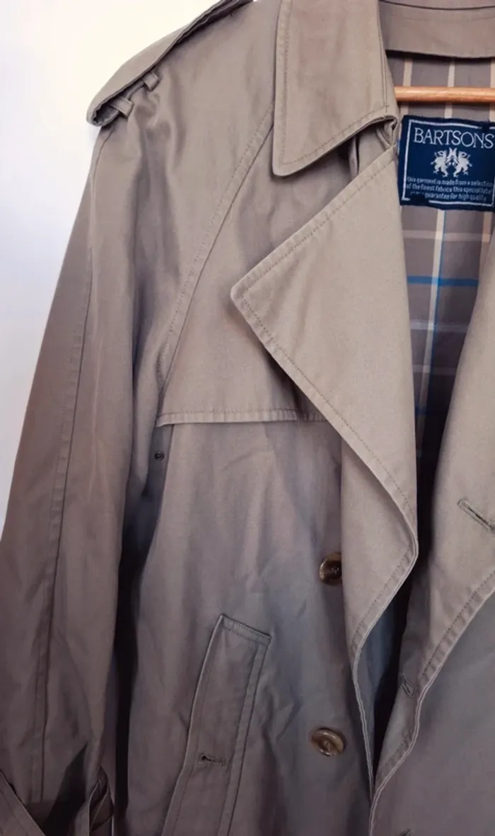 Trench kaki oversize – Taille XL – Bartsons Vintage 🌿 - photo numéro 5
