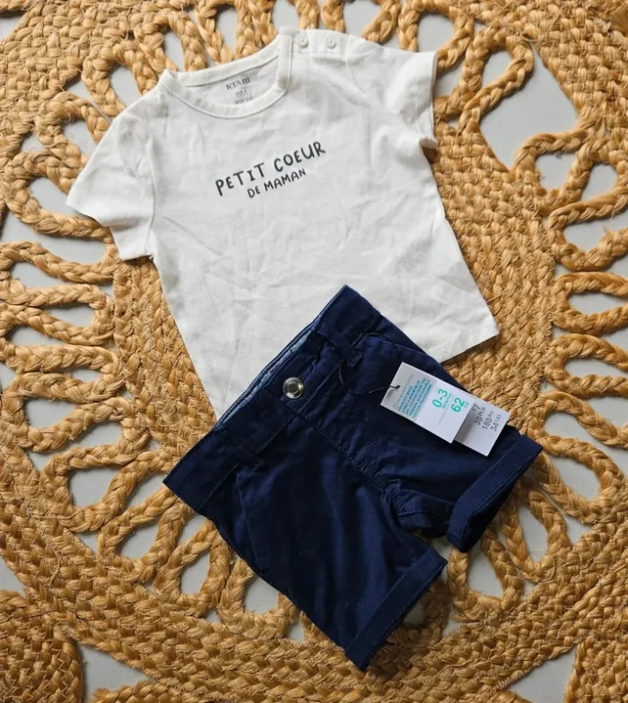 Ensemble 3/6m (Pas la même marque)