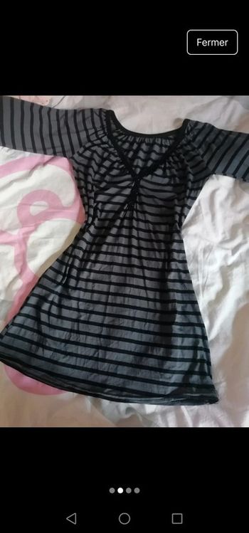 Robe vintage rayé courte