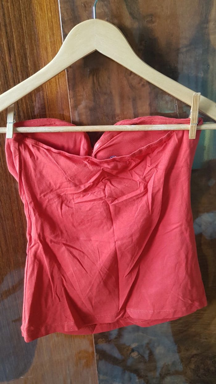 Bustier rouge avec strass - photo numéro 4