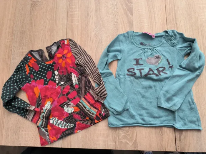 Lot de deux t-shirts à manches longues