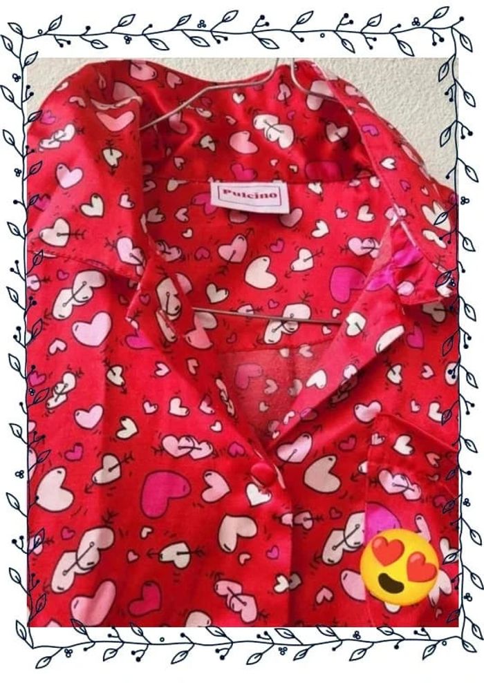 Chemise de nuit motif cœur vintage - photo numéro 3