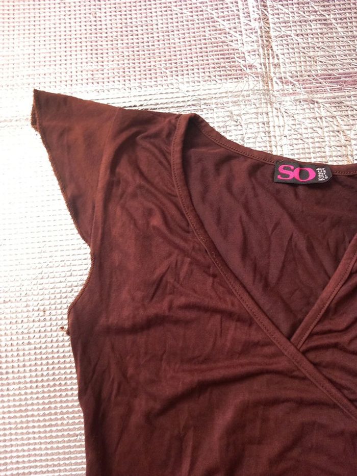 Tunique marron polyester T36 - photo numéro 2