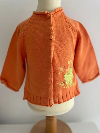 Gilet bébé orange