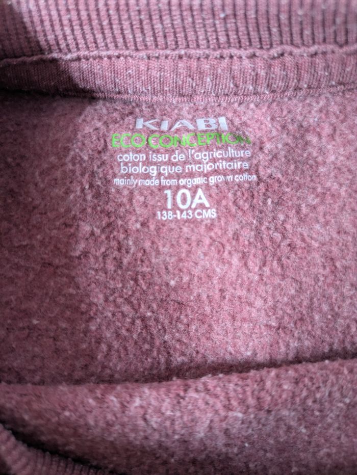 Sweat 10 ans fille kiabi - photo numéro 2