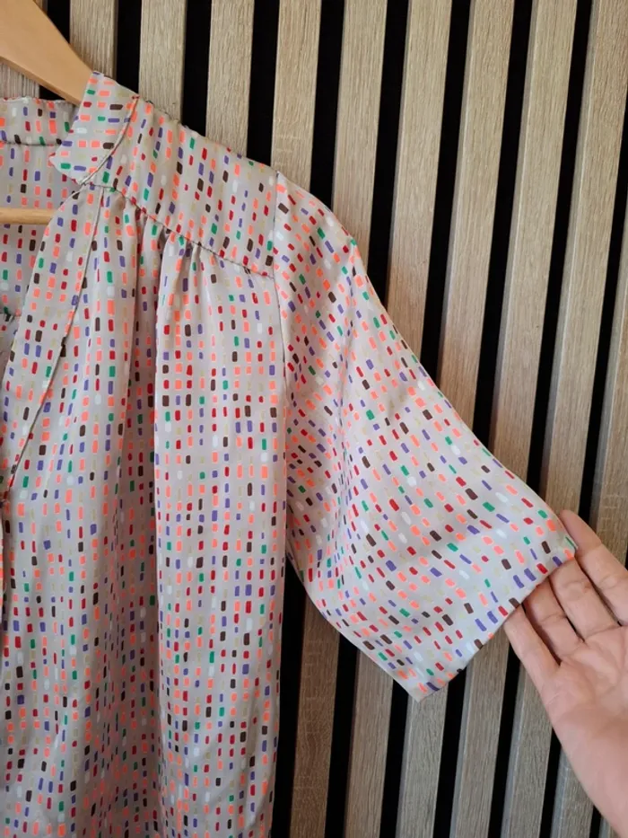Blouse fluide beige multicolore
 T 38 Scarlet Roos - photo numéro 4