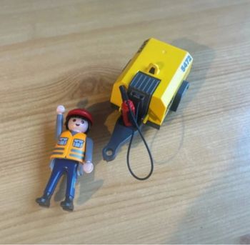 Playmobil ouvrier marteau piqueur