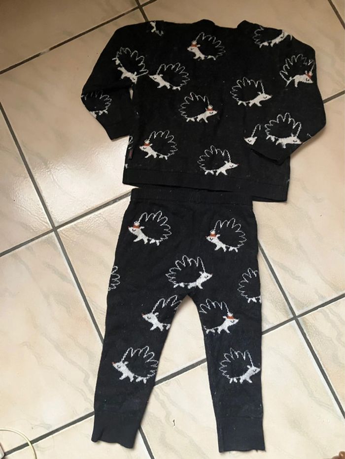Ensemble catimini pantalon et gilet laine hérisson 18mois - photo numéro 6