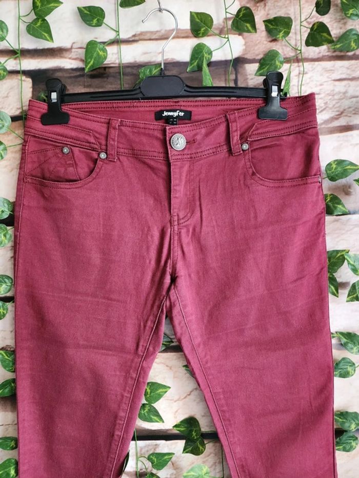 🌸Jeans skinny Bordeaux Jennyfer Taille 40🌸 - photo numéro 3