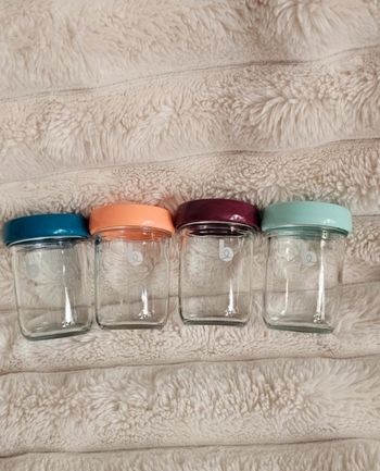 Lot de 4 grands pots en verre Babybols babymoov