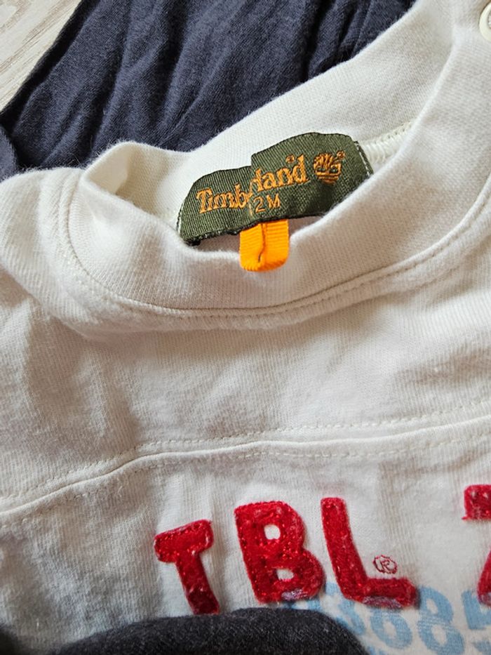 Lot 3 T shirt manche longue Ikks Timberland Catimini 12 mois - photo numéro 2