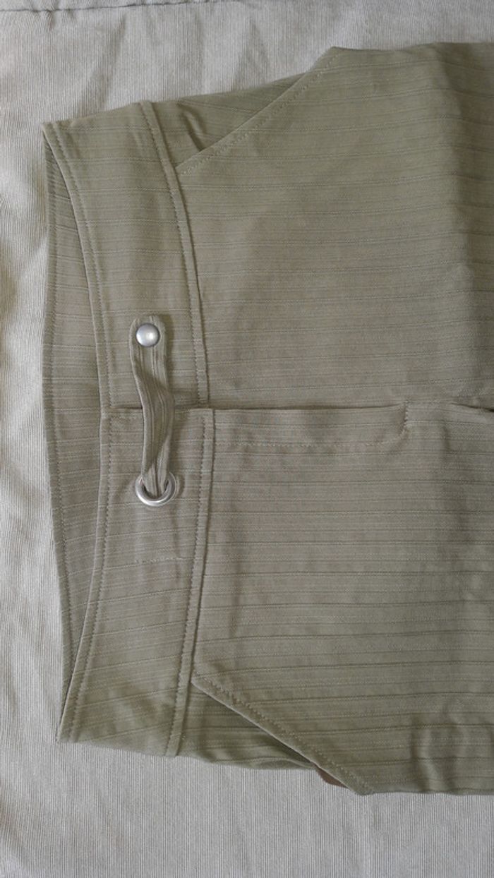 Pantacourt beige femme taille 36 - photo numéro 3