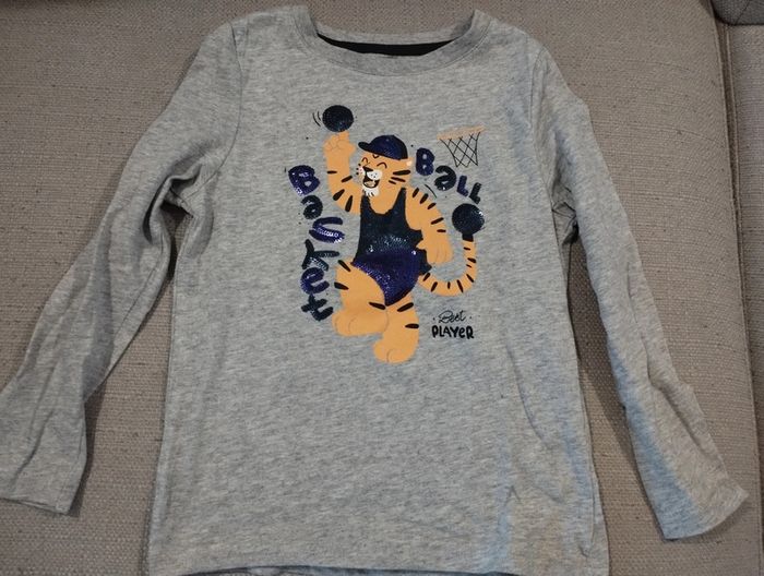 Tee shirt manches longues avec sequins