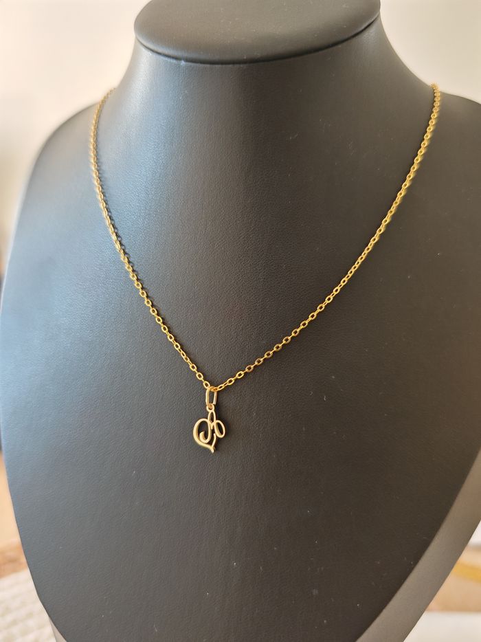 Pendentif acier inoxydable Lettre A prêt à offrir - photo numéro 2