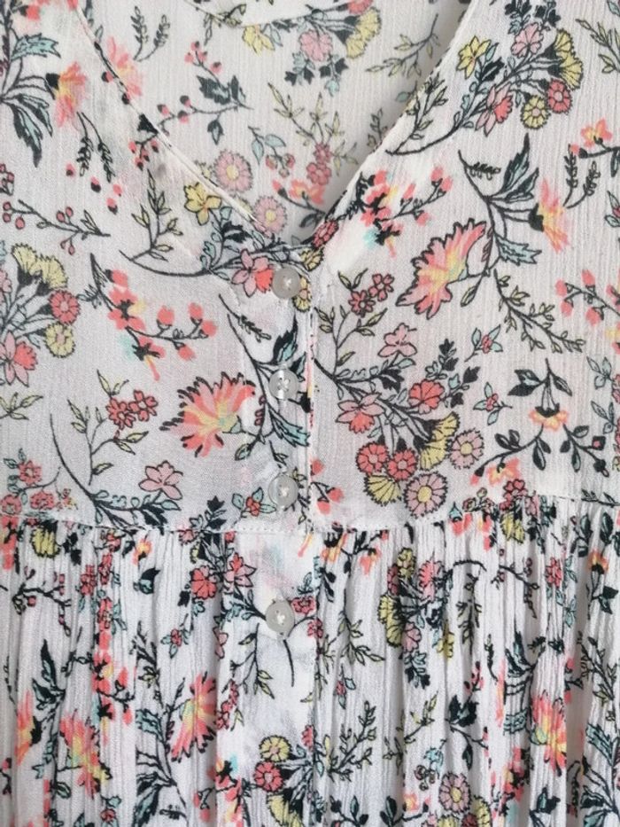 Robe de plage boutonnée crème Jennyfer taille 36 - photo numéro 3