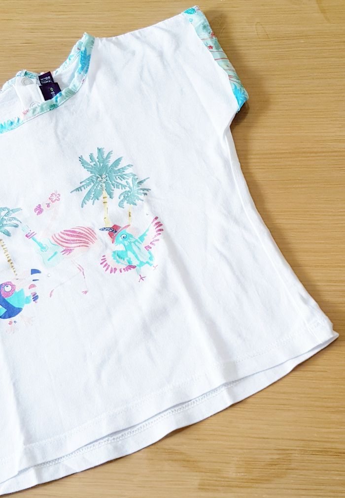 🌸 T-shirt manches courte "oiseaux" - Sergent Major - 18 mois 🌸 - photo numéro 6