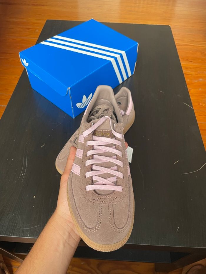 Adidas Handball Spezial Chalky Brown/Clear Pink - photo numéro 2