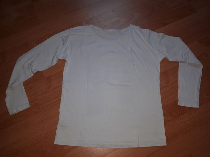 Tshirt ML blanc imprimé T XS (14 ans) - photo numéro 2