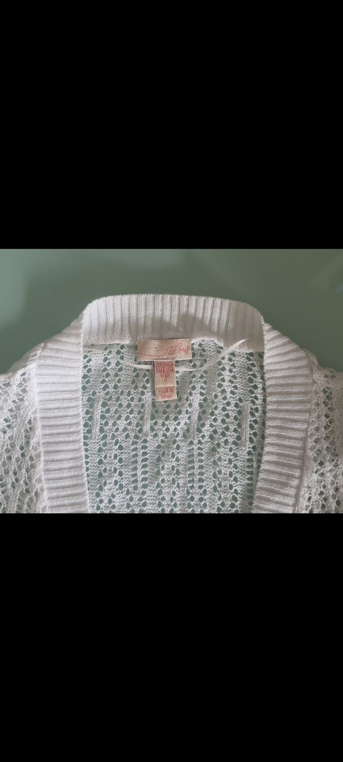 Gilet/cardigan Mango, blanc, taille unique - photo numéro 5