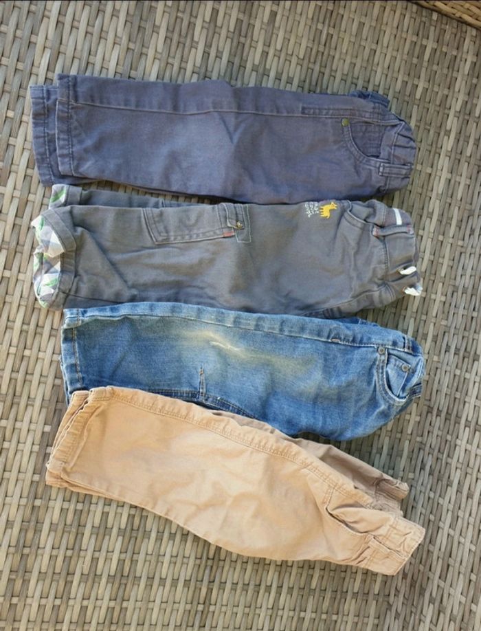 Lot de 4 pantalons jeans taille 18 mois Tape à l'œil, Z , Sergent Major - photo numéro 2