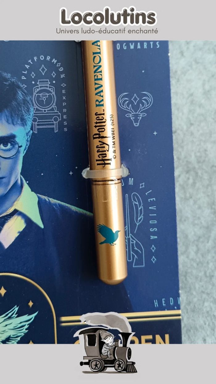 🚂 Stylo gel Harry Potter – Plume dorée Serdaigle - photo numéro 3