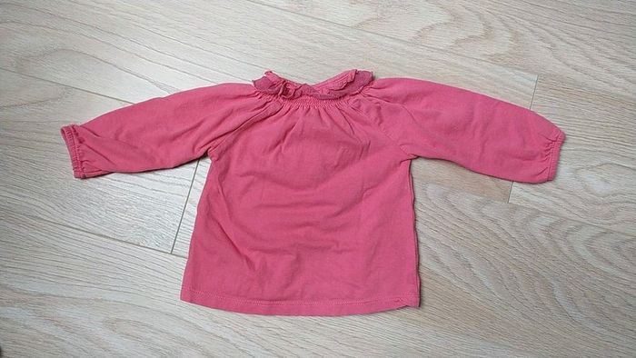 T shirt rose dentelle 9 mois kitchoun - photo numéro 6