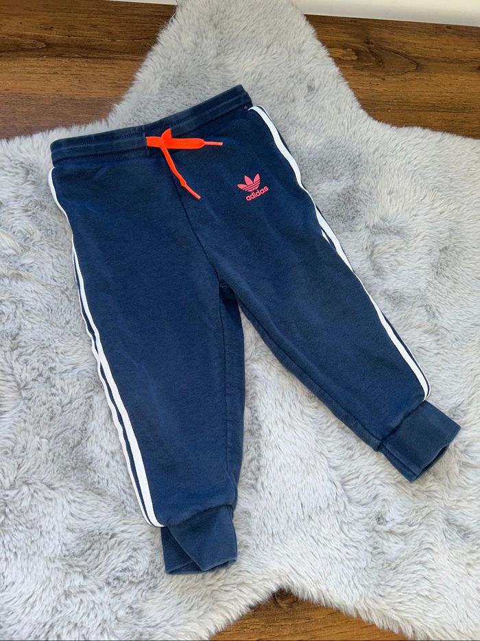 Bas de jogging bleu foncé et orange 18/24 mois Adidas Adidas