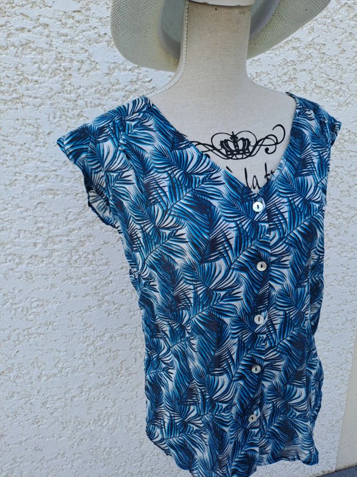 Chemiser blouse sans manche It hippie t. S - photo numéro 3