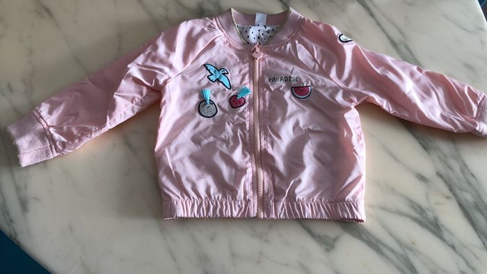 Veste tex rose pâle saumon 36 mois
