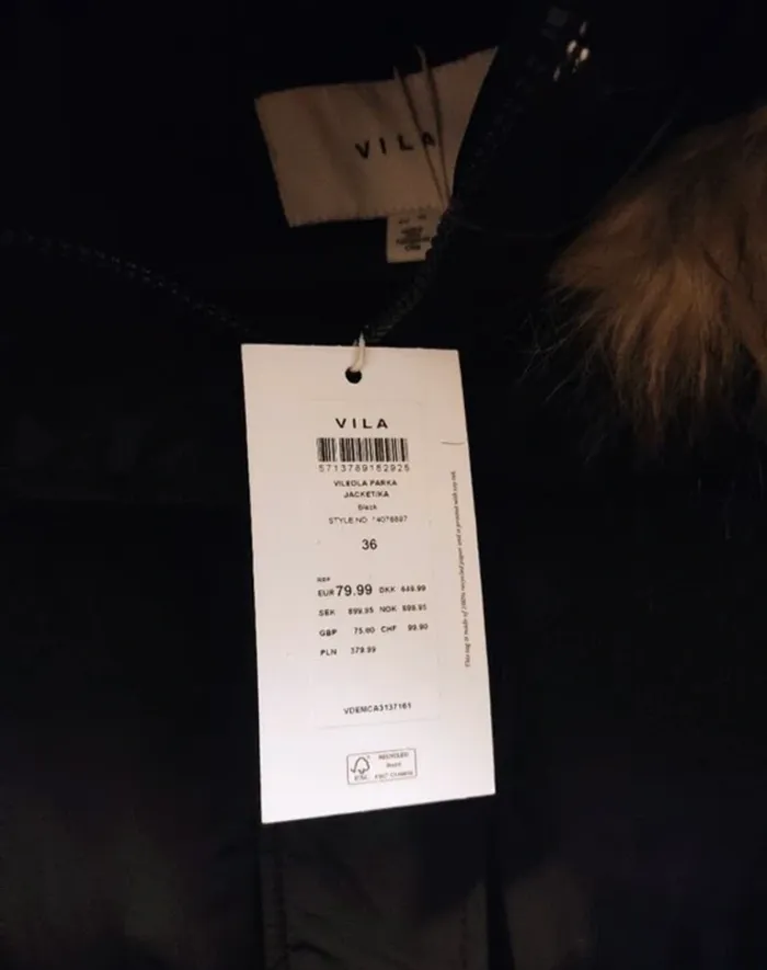 Manteau d'hiver à capuche Vila Femme taille 36 - photo numéro 5