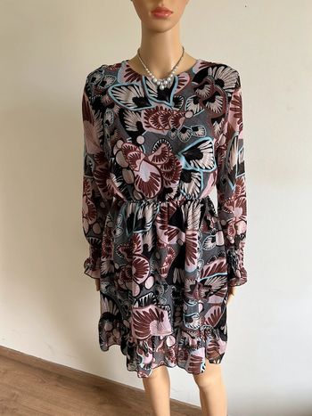 Robe imprimée à manches longues taille unique jamais portée