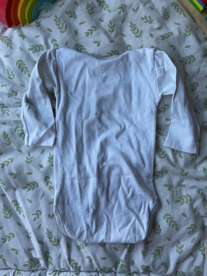 body manches longues blanc impression coeurs 12 mois influx - photo numéro 6