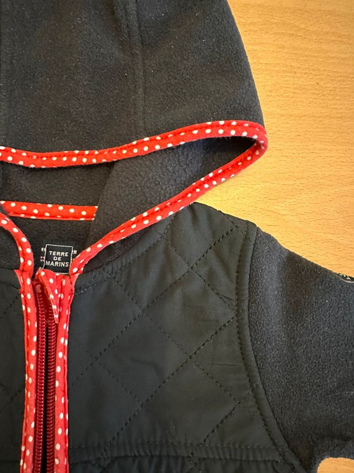 Gilet chaud à zip Terre de Marins 6 mois - photo numéro 3