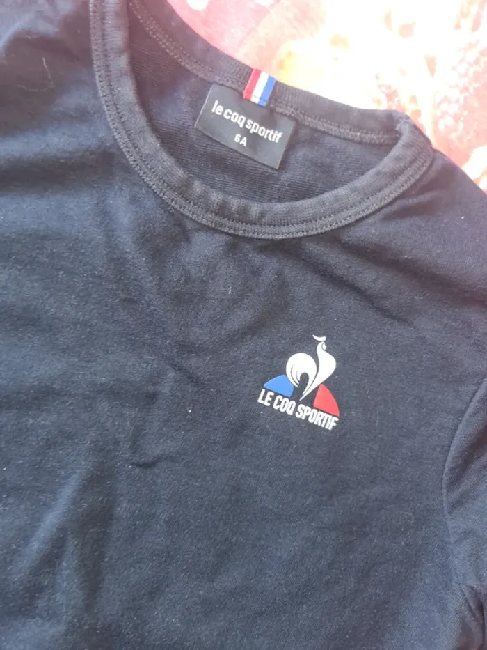 Pull le coq sportif 5/ 6 ans car taille petit - photo numéro 2