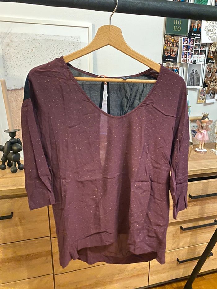 Blouse bordeaux Marco polo