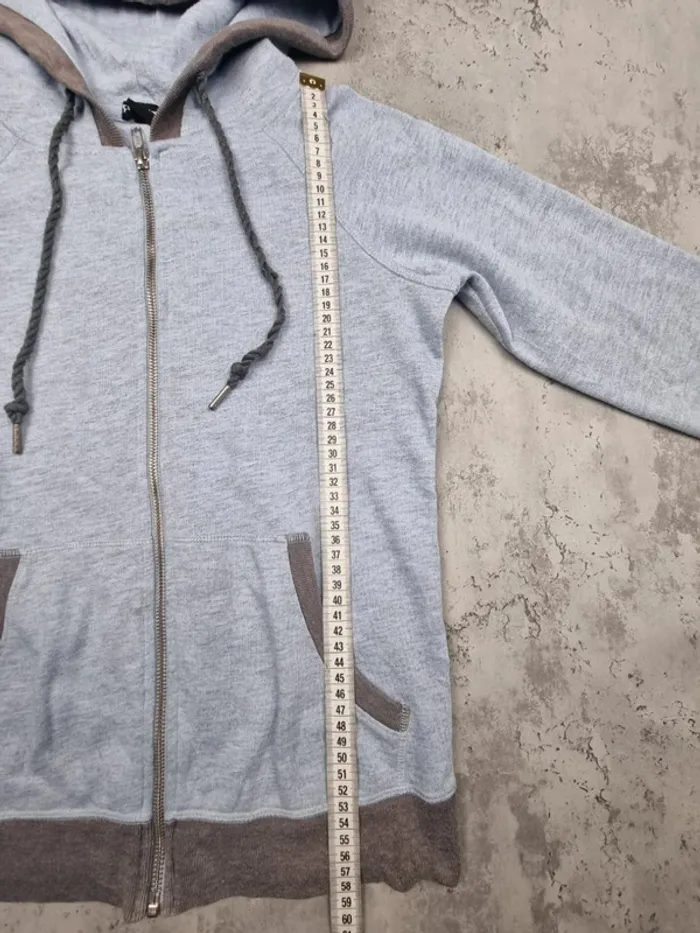 Gilet zippé à capuche Champion bleu ciel – Taille S/36 Femme - photo numéro 8