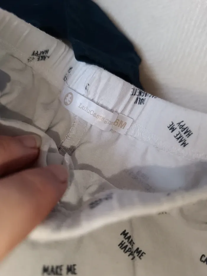 🎀 jolie pyjama bleu marine et blanc deux pièce lulu castagnette taille 6 mois 🎀 - photo numéro 3