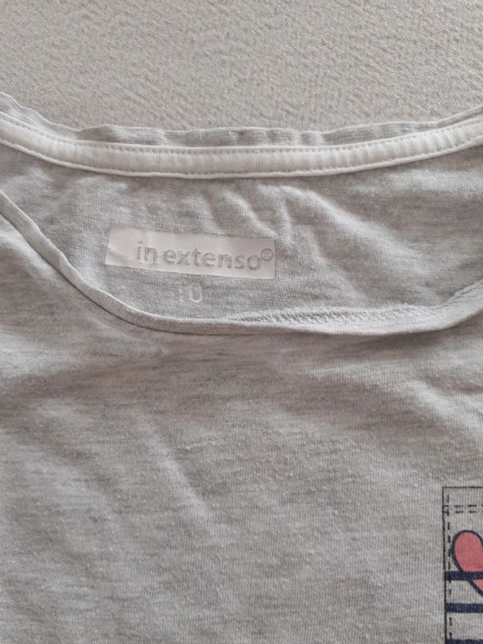 Lot 2 t-shirts manches longues - 10 ans - - photo numéro 2