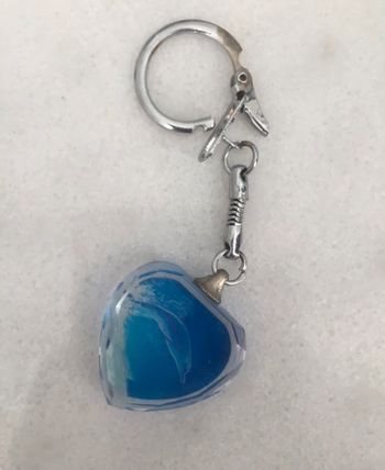 Porte clé dauphin coeur collection