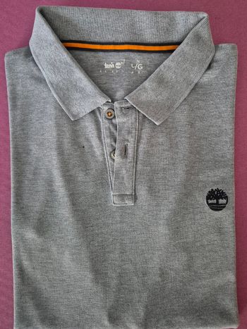 Polo gris clair Timberland