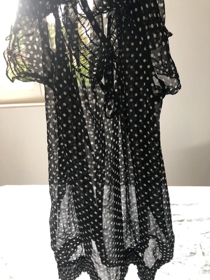 T-shirt transparent pois noir & blanc T36 - photo numéro 3