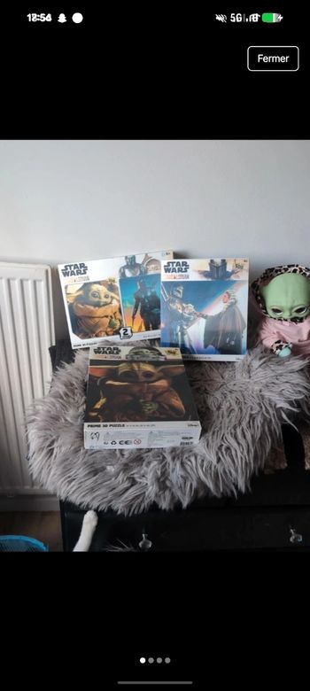 Lot puzzles 3d grogu bébé yoda 